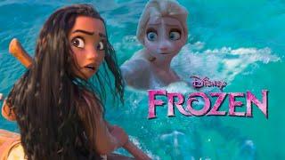 Elsa and Moana defy the rules of the sea | Forest Spirit Frozen 3 [Fanmade Scene]