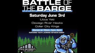 Utica Yeti Vs  Salt City Eels in the NABLL Regular Season opener North American Boc Lacrosse League