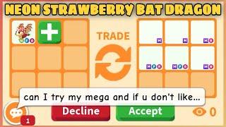 WOW! ARE THEY GAINING MORE?! LATEST OFFERS WITH A GOOD WIN FOR NEON STRAWBERRY BAT DRAGON #adoptme