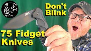 Don't Blink! 75 Knives In 36 Sec #shorts