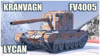 Kranvagn, FV4005 & Lycan • WoT Blitz Gameplay