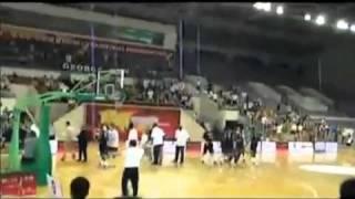 Georgetown vs Bayi Rockets Brawl, Beijing, China, August 18, 2011