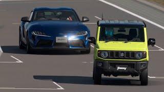 Toyota GR Supra RZ 2020 vs Suzuki Jimny XC 2018 at Nurburgring Nordschleife