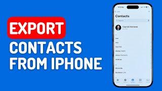 How to Export Contacts From iPhone to Gmail