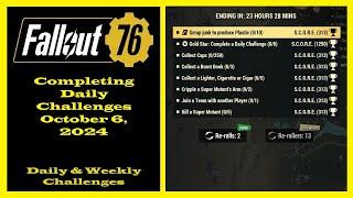 Completing Daily Challenges For October 6, 2024 - Fallout 76 Daily Challenge Guide