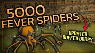 Loot From 5,000 Fever Spiders (4M GP/HR)