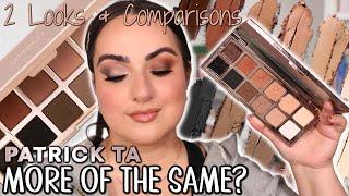 PATRICK TA MAJOR DIMENSION III MATTE EYESHADOW PALETTE REVIEW, 2 LOOKS & COMPARISONS! 