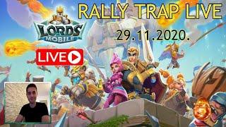 Lords Mobile rally trap baiting live! Enutroph gaming