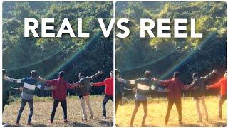 REAL VS REEL | #sharukhkhanpose #tujhedekhatoyejanasanam