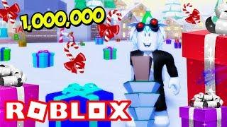 НОВЫЙ СИМУЛЯТОР РАСПАКОВКИ?! СОБИРАЕМ САНТЕ 1,000,000 ПОДАРКОВ! ROBLOX Christmas Eve Simulator