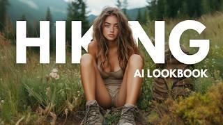 [4K] Ai Lookbook Hiking Girl | Ai Lookbook Natural