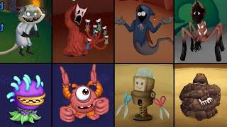 ALL Monsters Fanmade by Plushyplushmsm vs slimer | My Singing Monsters