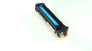 HP 128A (CE321A) CYAN 1,300 PAGE YIELD REPLACEMENT LASERJET TONER CARTRIDGE.