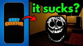 Can you make a GOOD HORROR GAME on MOBILE? - Obby Creator