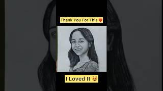 My Sketch made by one of my Unknown Well Wisher ️ | Sketch vlog #shorts #shortsfeed #trending