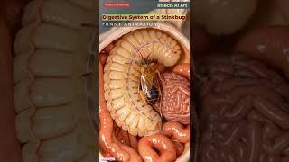Digestive System Animation of a Stinkbug | Insects Anatomy | Insects AI Art | 04