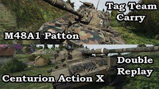 World Of Tanks: Tag Team Carry - M48A1 Patton & Centurion Action X