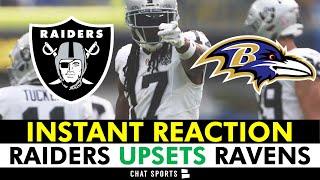 JUST WON BABY! Raiders vs. Ravens INSTANT Reaction - Gardner Minshew Beats Lamar Jackson