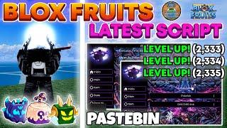 BLOX FRUITS Script Pastebin 2024 AUTO FARM | AUTO LEVEL 0 TO 2500 | V4 | DF MASTERY (NO KEY)