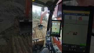 Hitachi with Trimble Earthworks Automatics