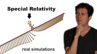 Special Relativity Hidden in a Series of Coupled Mechanical Pendula