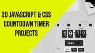 Top 20 javascript and css countdown timer | Javascript & CSS Countdown Examples