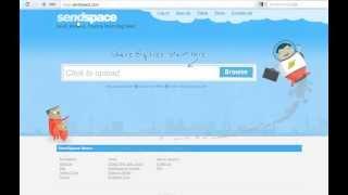 Как выложить видео на файлообменник sendspace.com