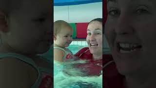 Submerge Underwater With Baby #cutebaby #happybaby #swimming #swimmingpool #baby