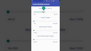 Custom discrete seek bar in android