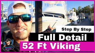 How to Detail & Wax a Sport Fishing Boat | Yacht Detailing Business | Revival Marine Care