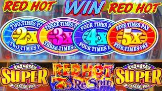 Old School 2X3X4X5X Super Times Pay Red Hot ReSpin Classic Slot