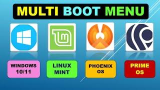 How To Enable Multi Boot Menu In Windows 10 & 11 |Show OS Selection Menu | Windows + Linux + Android