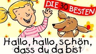 ️ Hallo Hallo schön dass du da bist - Bewegungslieder zum Mitsingen || Kinderlieder