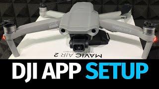 How to Download & Setup DJI Mavic Air 2 App | DJI FLY app