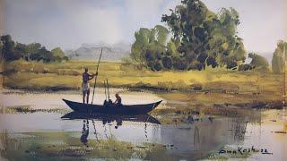 How to Watercolour Landscape Painting