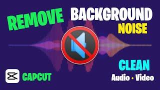 How to REMOVE Background NOISE from Video/Audio in CAPCUT 2024!