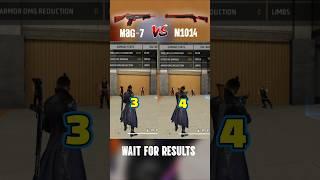 Mag-7 vs m1014 High Damage Test  #freefire #shorts #ytshorts #trending