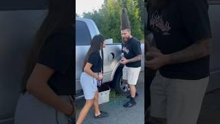 Dad fills truck up with Takis and his daughter caught him  #shorts