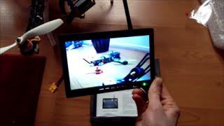 UNBOXING Eachine 7 inch FPV monitor 5.8G 32CH Diversity Wireless drone racing quadcopter