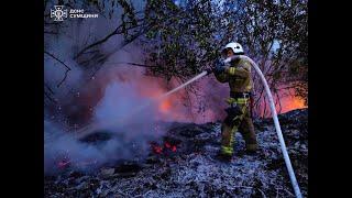 Сумська область: ліквідовано 34 пожежі сухої рослинності - одну людину врятовано