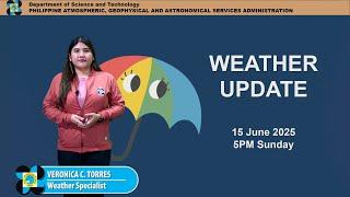 Public Weather Forecast issued at 5PM | June 15, 2025 - Sunday