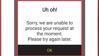 Ola Fix Uh oh! Sorry,we are unable to process ur request at the moment please try again later In ola