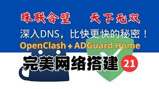 比快更快！OpenClash + ADGuard Home 组合完美配置 DNS，珠联合壁，天下无双！深入 NameServer、FallBack、Default NameServer，完美网络21