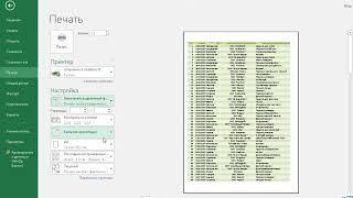 #5 MS Excel Печать большой таблицы полностью и по частям