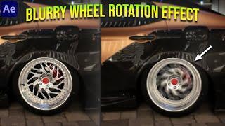 Blurry Wheel Rotation Effect in After Effects