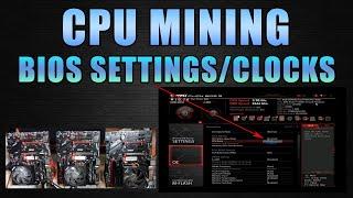 CPU MINING Overclocking | BIOS Set-Up