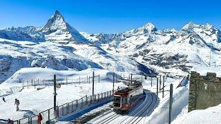 Magical Driver view Zermatt Gornergrat Bahn Switzerland | Cab ride World’s Most Beautiful Journey 4K