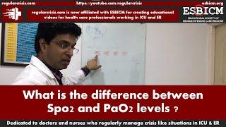 What is difference between SpO2 and PaO2 levels, | RegularCrisis