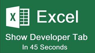 Enable Developer Tab in Excel for Mac | Enable Macros