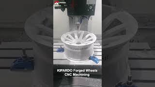 White Forged Monoblock Wheels | CNC Machining Process | High Precision Custom Alloy Rims by KIPARDO